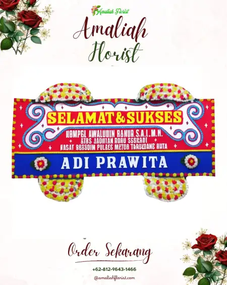 Papan Bunga Ucapan Selamat Bende